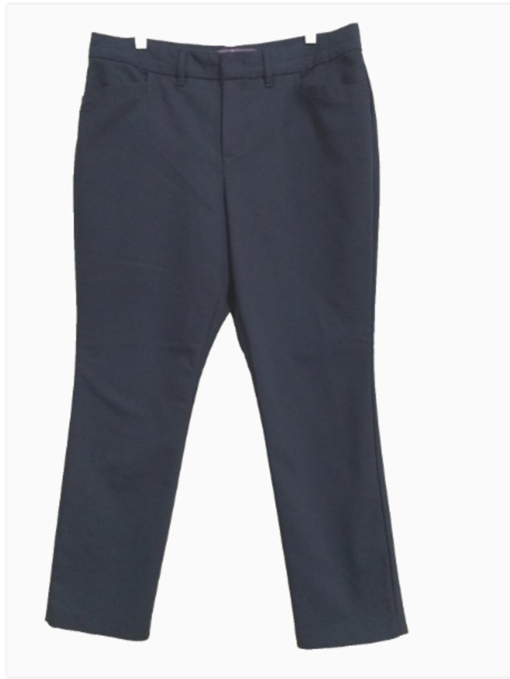 Gloria Vanderbilt Women Size 12 Short Haven Straight leg career dress pants navy